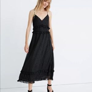 Madewell Shimmer Ruffle Cami Dress Size 4
